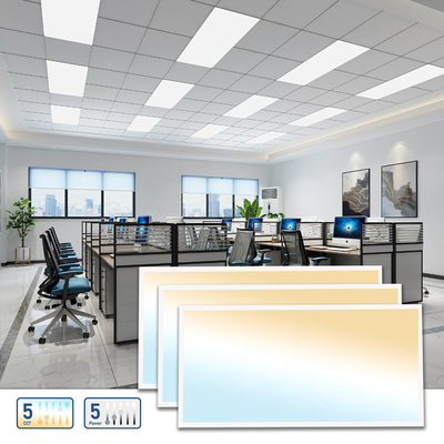 CCT Selectable Dimmable Eco LED Panel Light Super Slim 40W 60W 130lm/W Commercieel paneel achtergrondlicht