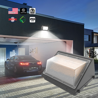 Slim LED Wall Pack Light met bewegingssensor 40W-120W Dimmable 3CCT en 3 Power Adjustable