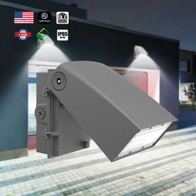UL/DLC LED Wall Pack Light met fotocel 30/40/50K Selecteerbaar 5600lm 11200lm 11200lm Verstelbaar