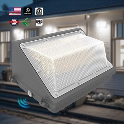 DLC UL Hoge kwaliteit 120W Buiten waterdicht LED Wall Pack licht Aluminium lichaam Pohotocell voor certificering Garden Street