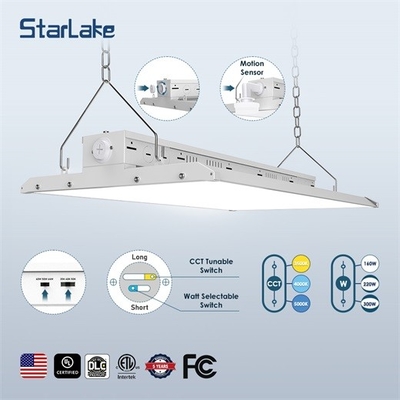 Duurzaam 80W 110W 165W 220W 225W 300W LED lineair High Bay Light met ophanginstallatie 13000lm Aluminium armature