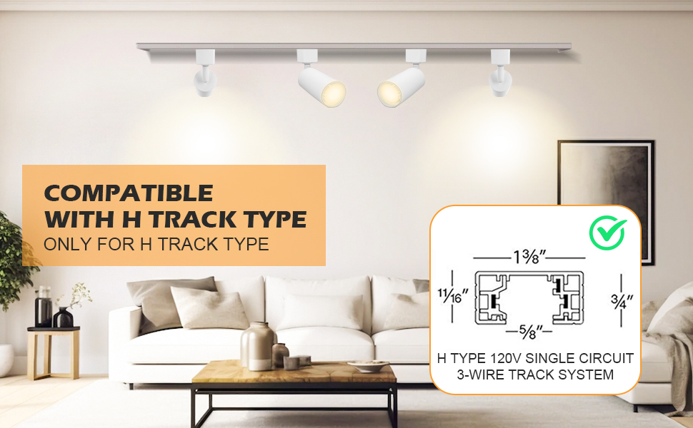 2700K-4000K LED Spot Light Fixtures, 110Lm/w IP20 LED Track Lamp 2